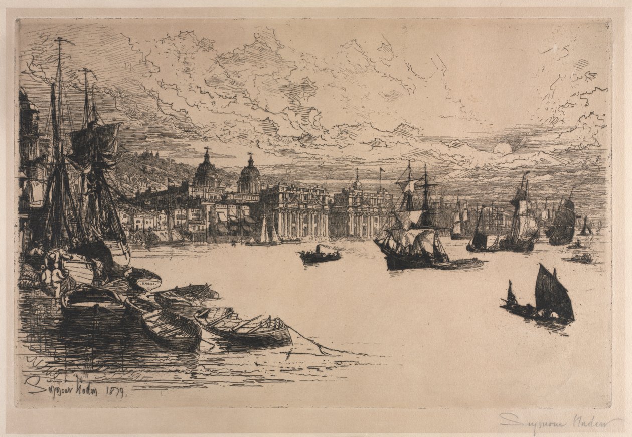 Greenwich od Francis Seymour Haden
