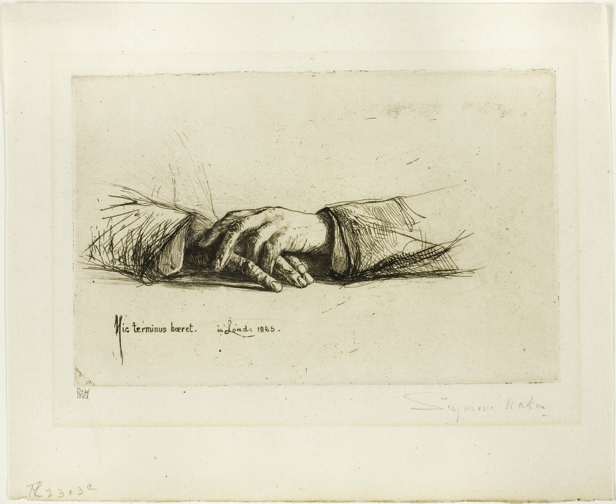 Ruce složené od Francis Seymour Haden