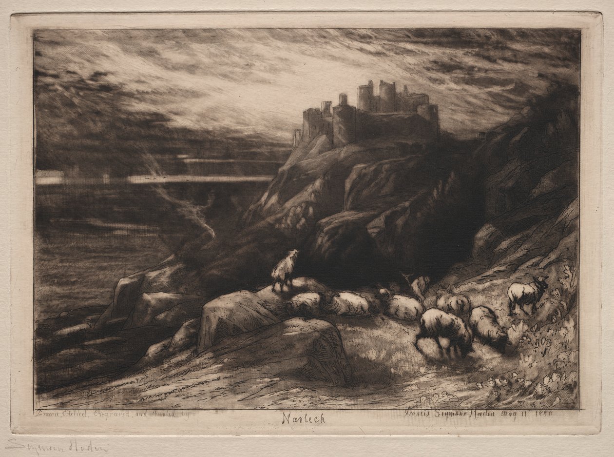 Harlech od Francis Seymour Haden