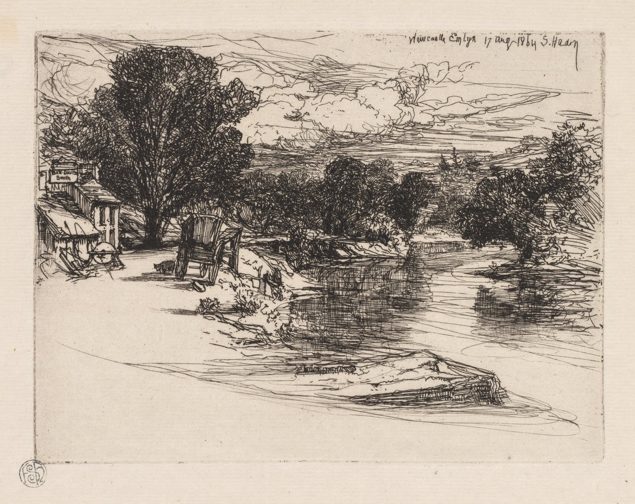 Dům Smythů. od Francis Seymour Haden