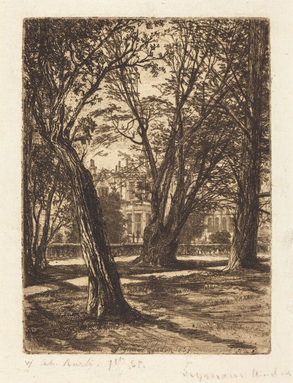 Kensington Gardens (Malá deska) od Francis Seymour Haden