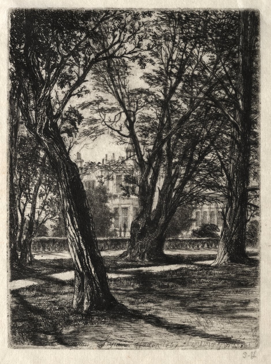Kensingtonské zahrady od Francis Seymour Haden