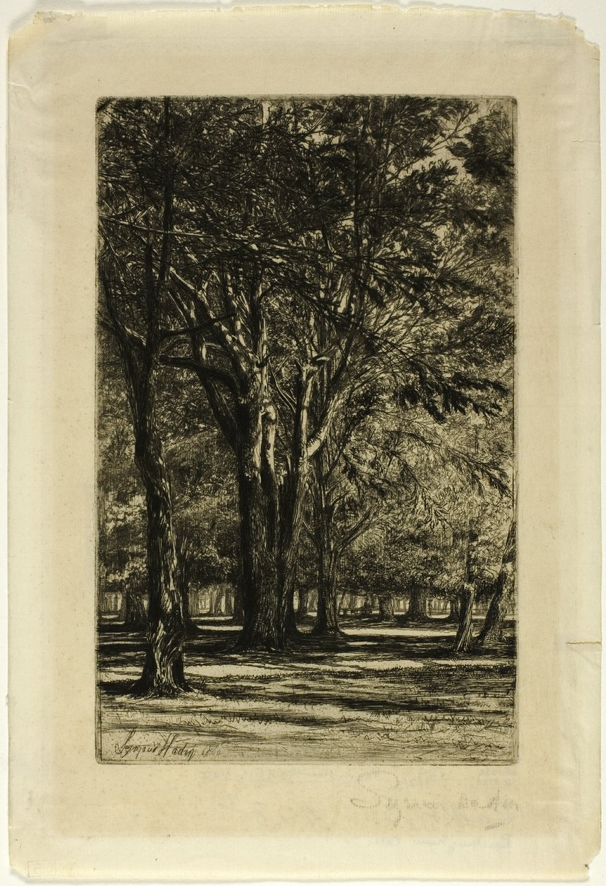 Kensington Gardens, č. II (velký talíř) od Francis Seymour Haden