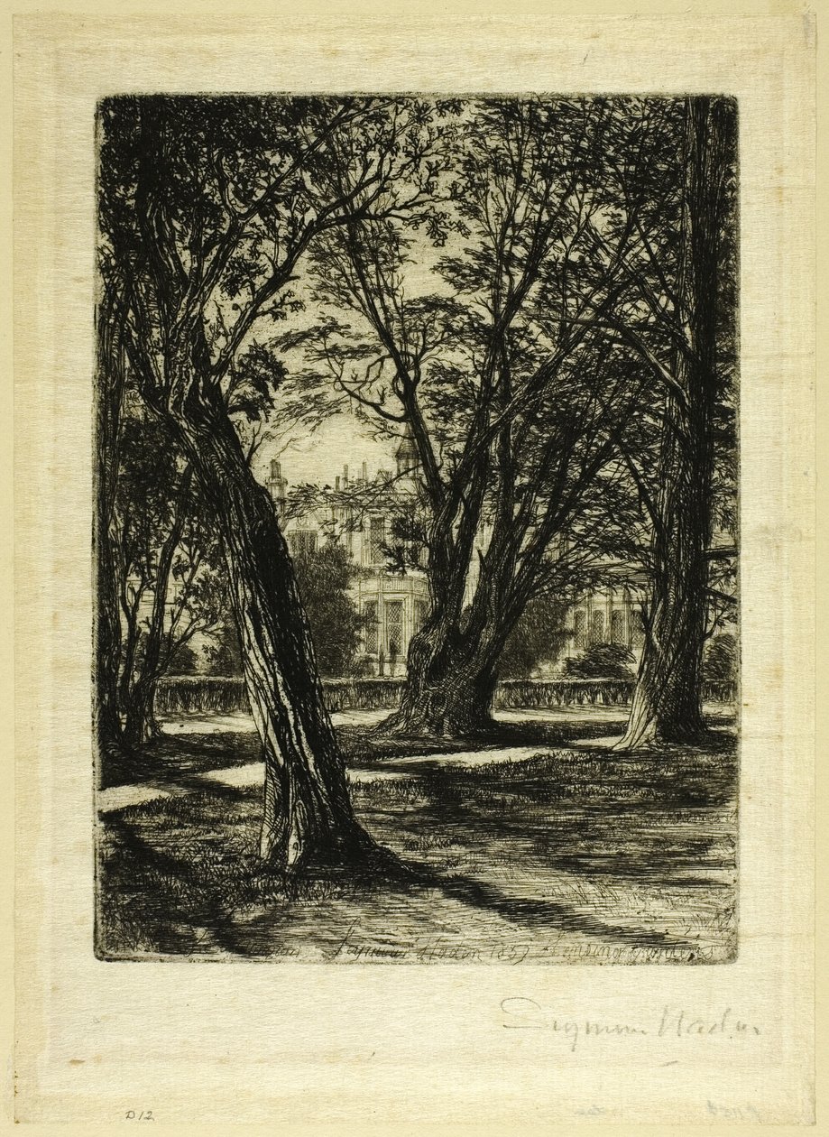 Kensington Gardens, č. I (malý talíř) od Francis Seymour Haden