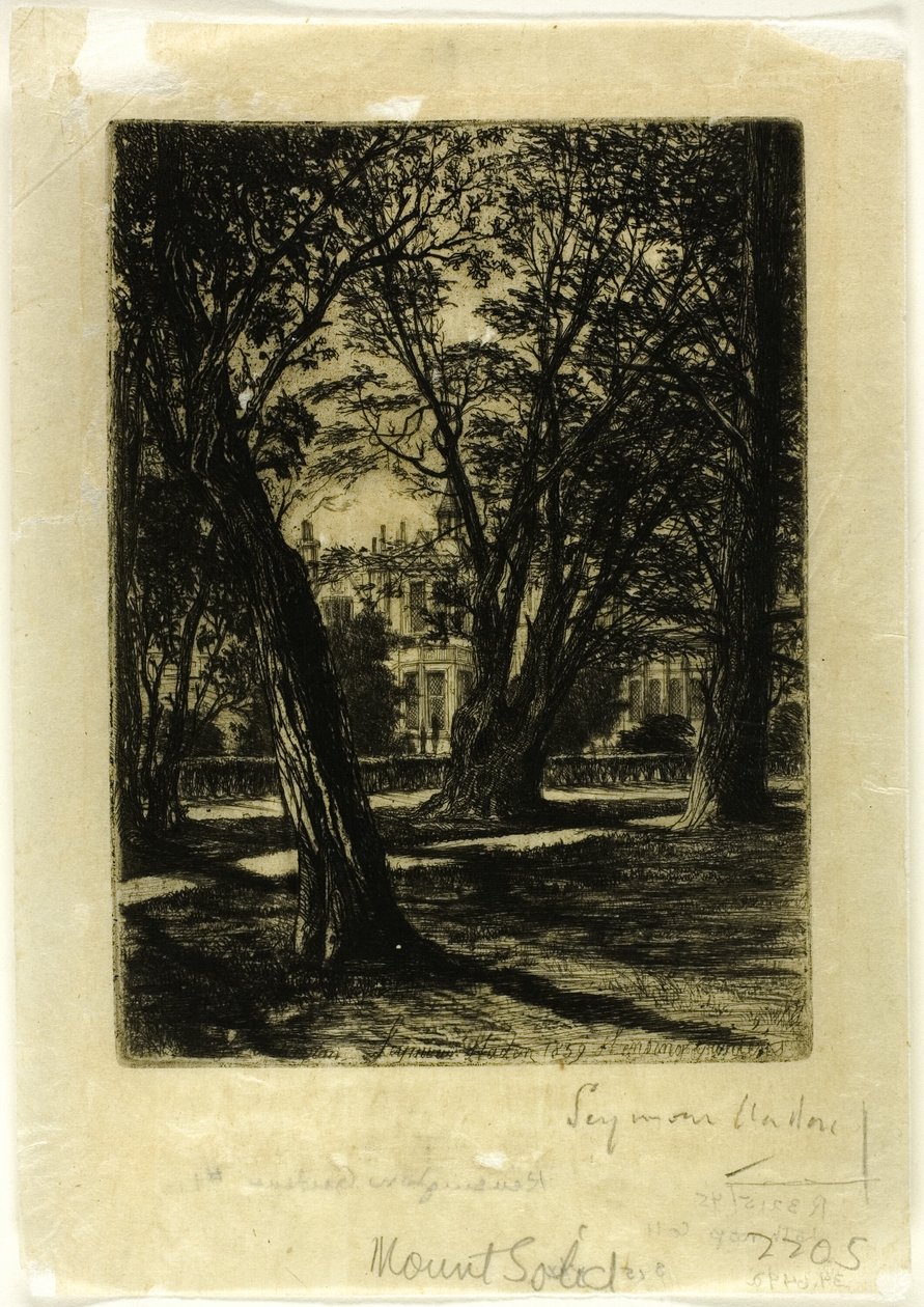 Kensington Gardens, č. I (malý talíř) od Francis Seymour Haden