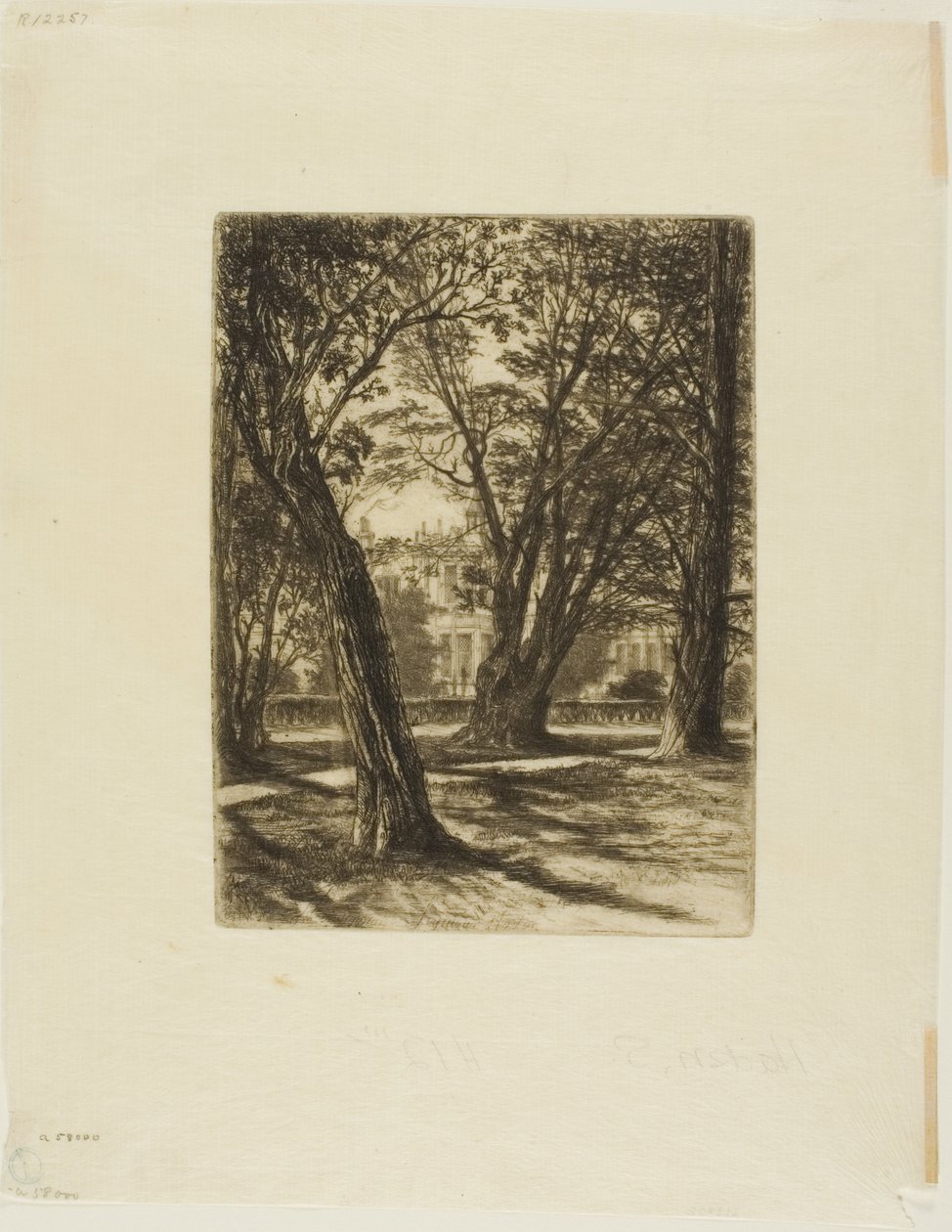Kensington Gardens, č. I (malý talíř) od Francis Seymour Haden