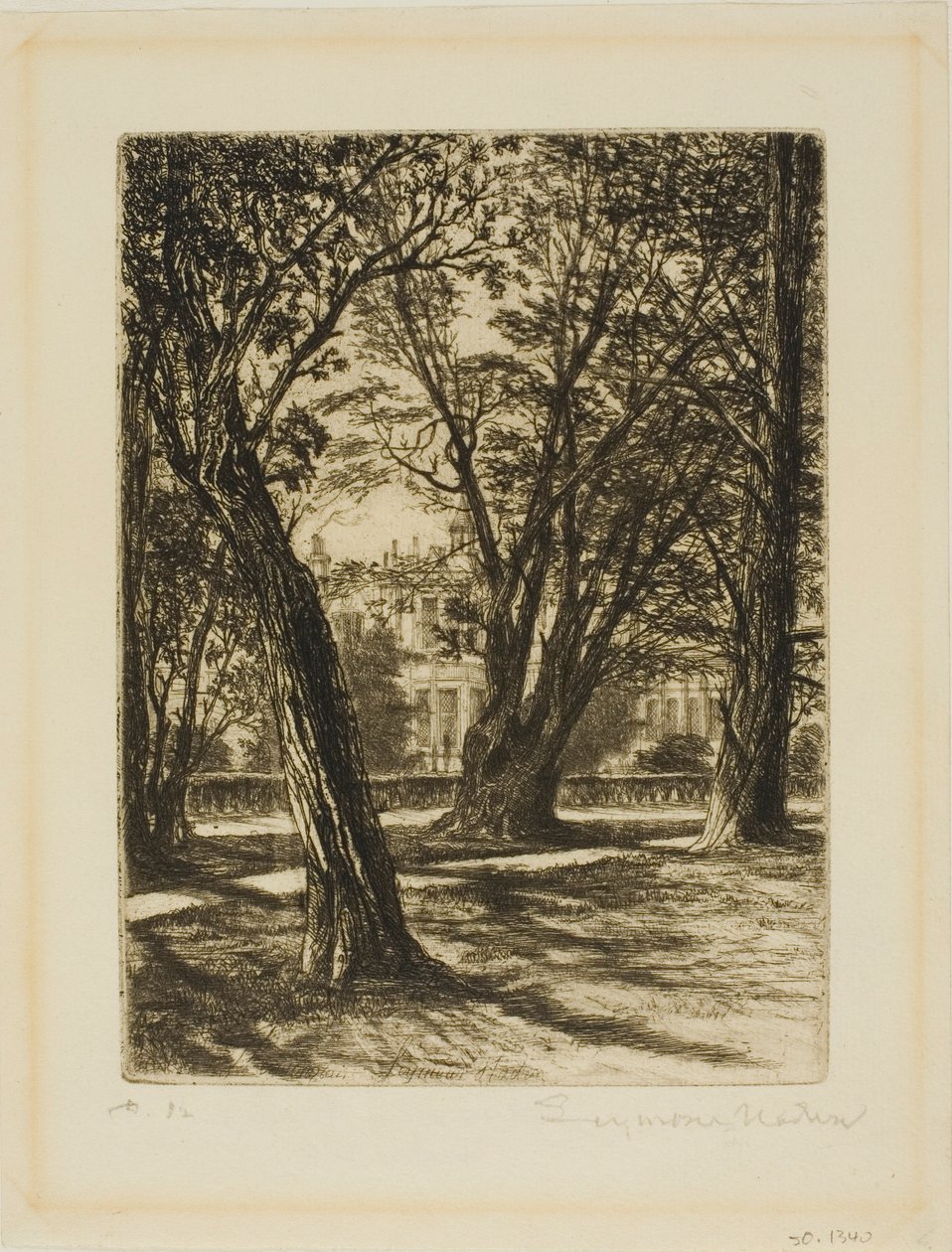 Kensington Gardens, č. I (malý talíř) od Francis Seymour Haden