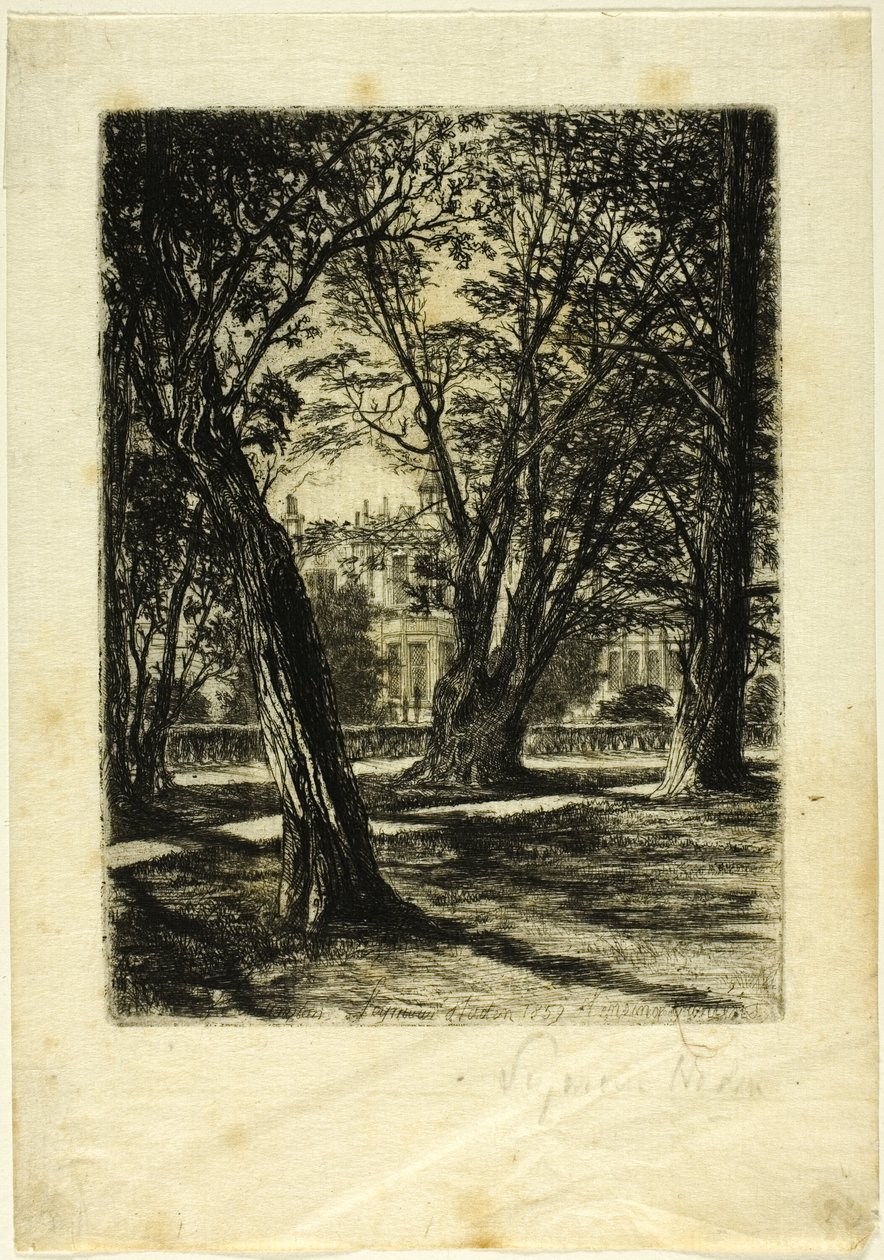 Kensington Gardens, č. I (malý talíř) od Francis Seymour Haden