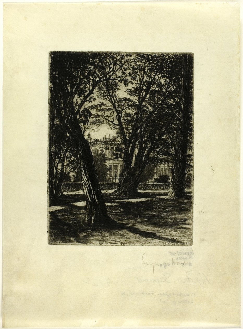 Kensington Gardens, č. I (malý talíř) od Francis Seymour Haden