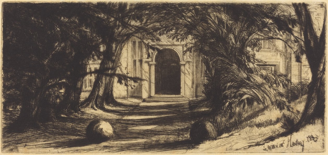 Mytton Hall (Lancashire) od Francis Seymour Haden