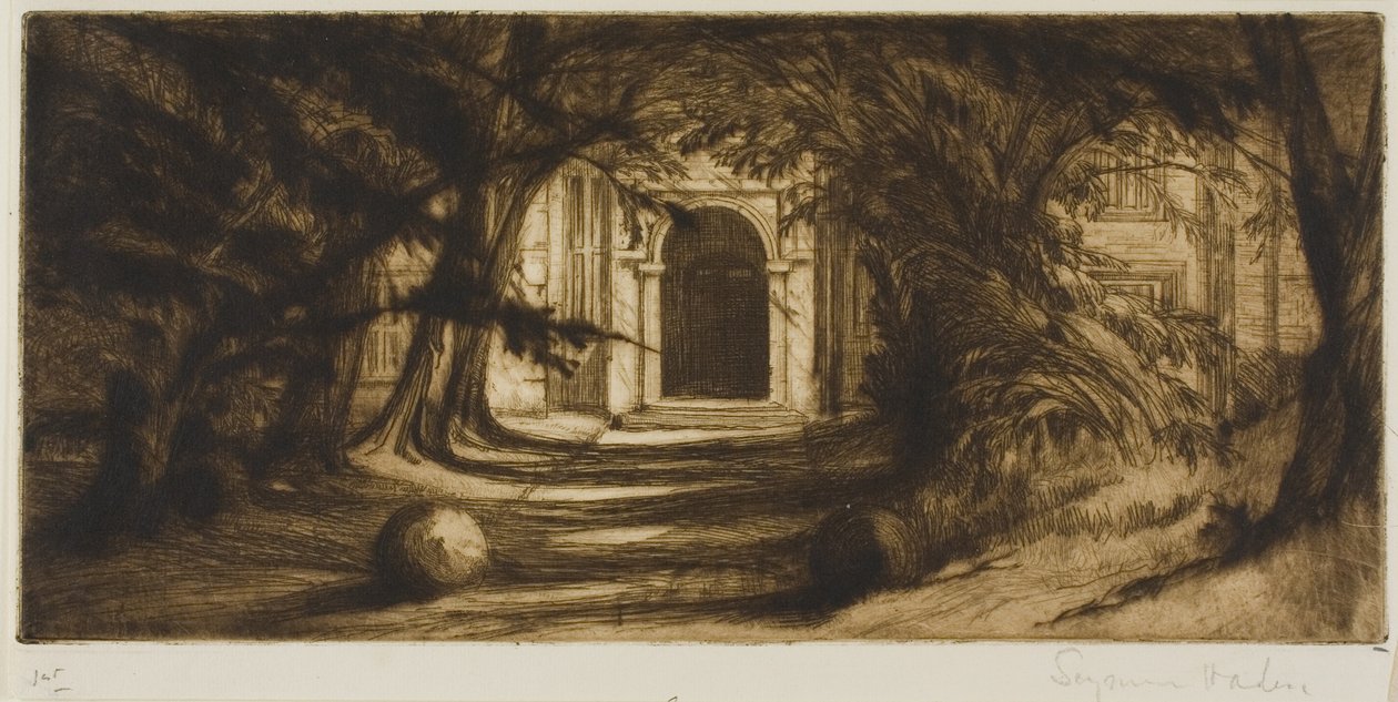Mytton Hall od Francis Seymour Haden