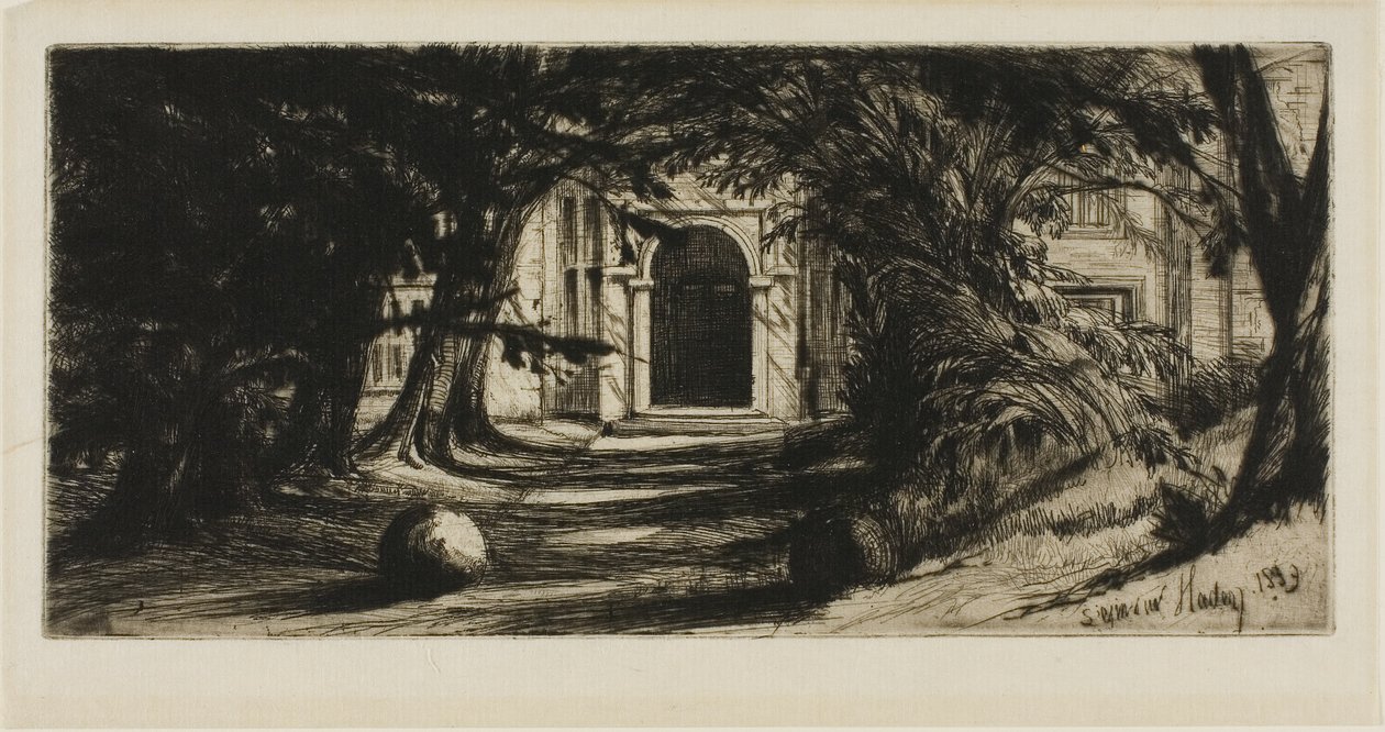 Mytton Hall od Francis Seymour Haden