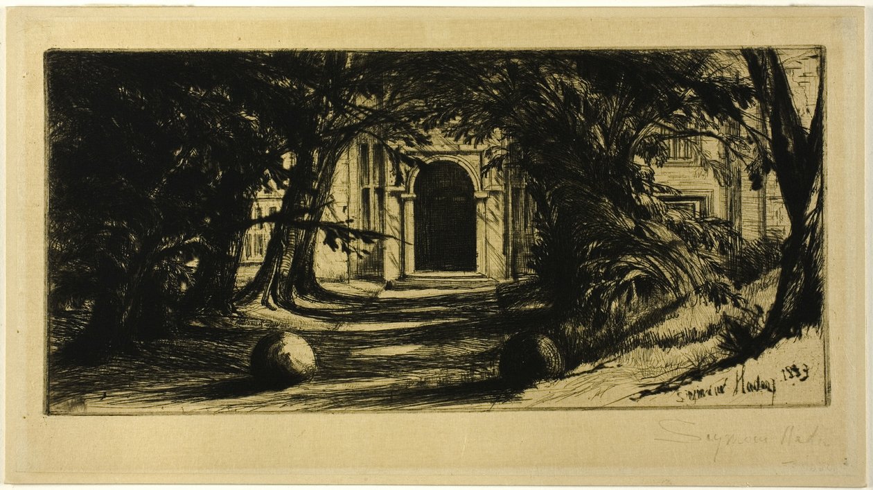 Mytton Hall od Francis Seymour Haden