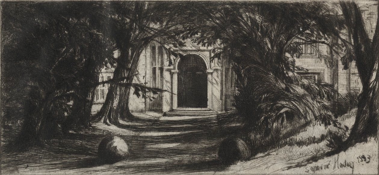 Mytton Hall od Francis Seymour Haden