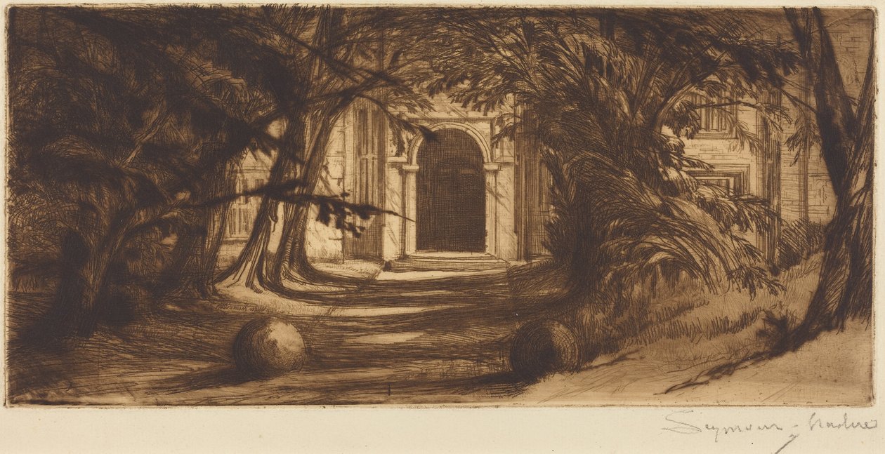 Mytton Hall od Francis Seymour Haden