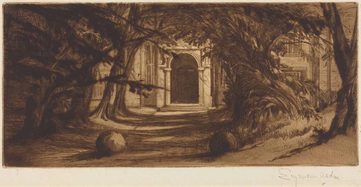 Mytton Hall od Francis Seymour Haden