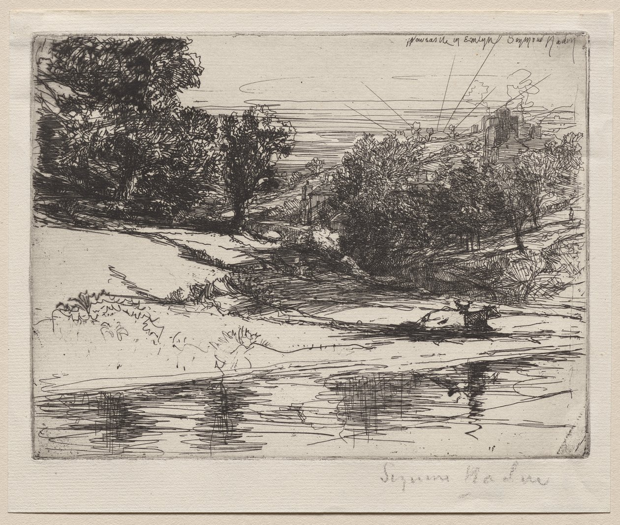 Newcastle v Emlynu od Francis Seymour Haden
