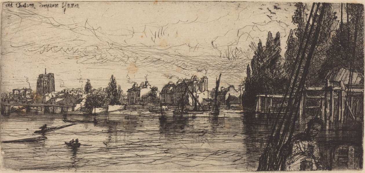 Old Chelsea (Old Chelsea Church) od Francis Seymour Haden