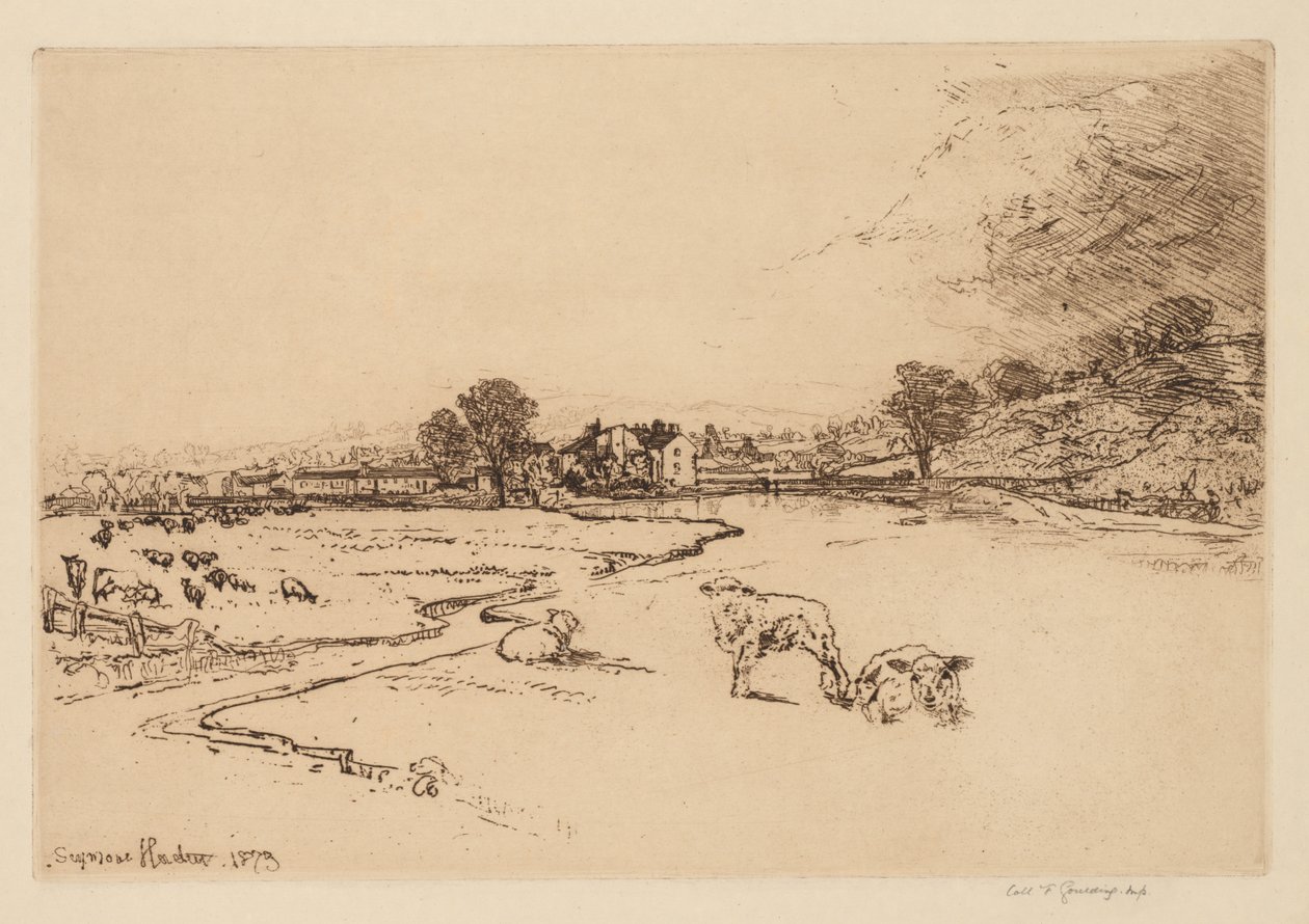 Sawley Abbey od Francis Seymour Haden