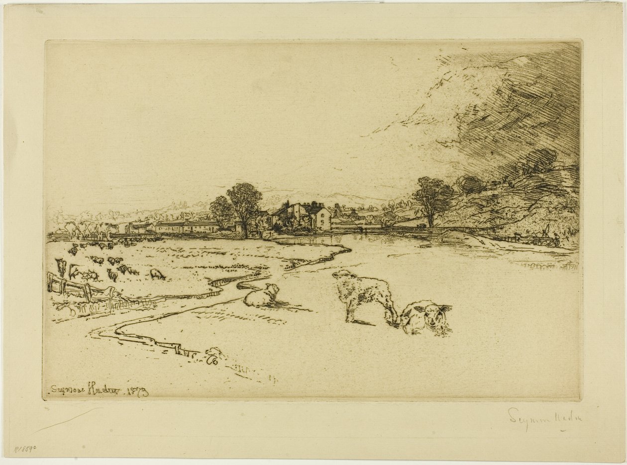 Sawley Abbey od Francis Seymour Haden