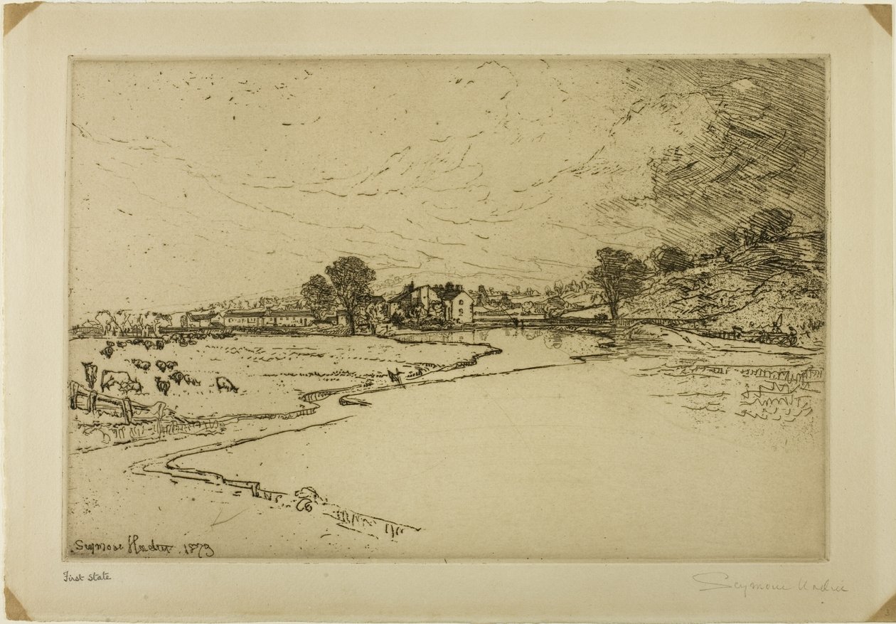 Sawley Abbey od Francis Seymour Haden