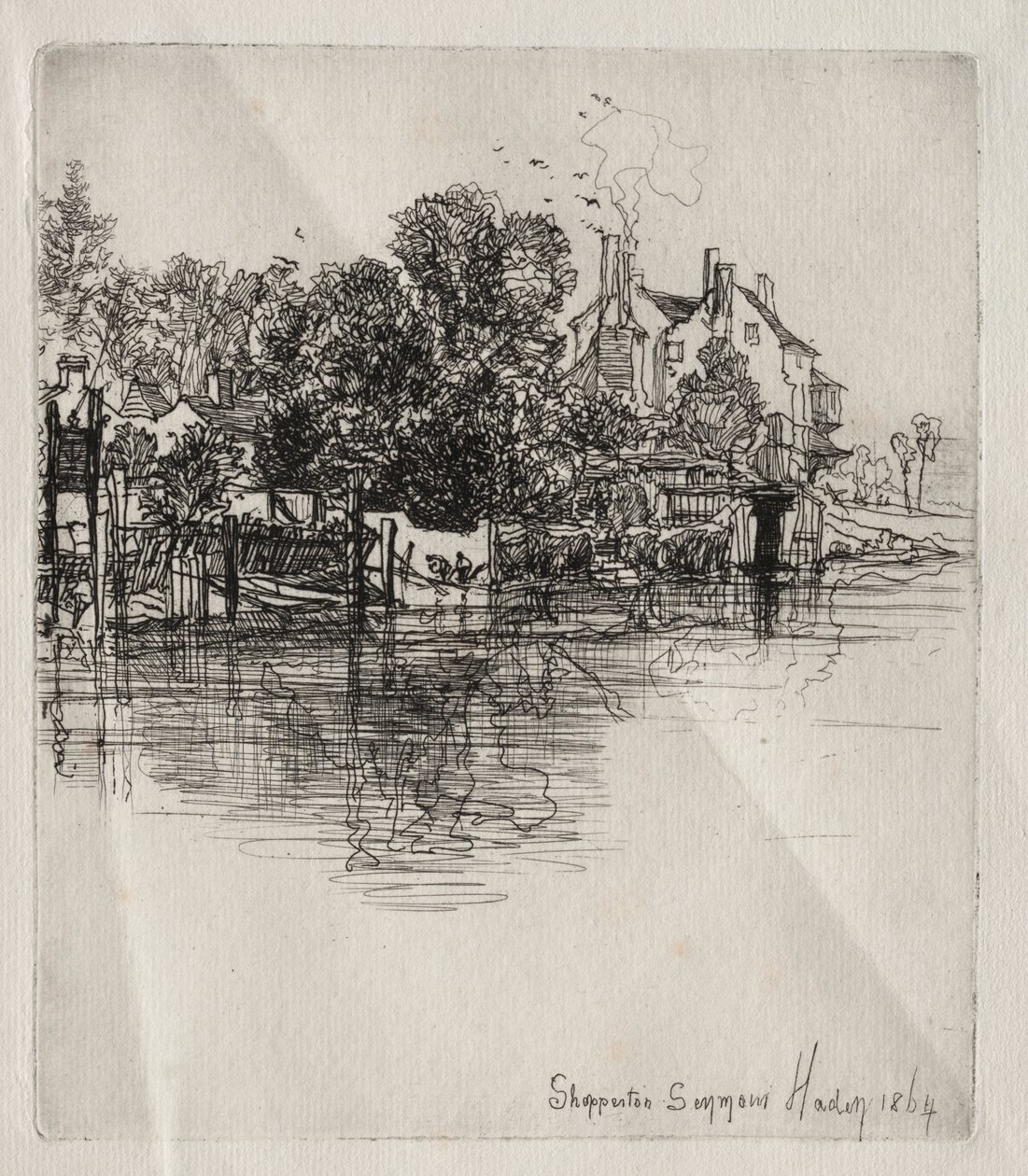 Shepperton, 1864. od Francis Seymour Haden