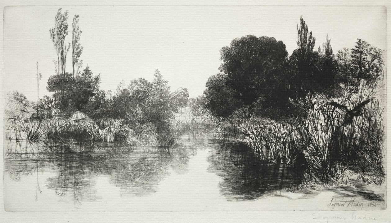 Shere Mill Pond, č. 11 (The Large Plate) od Francis Seymour Haden