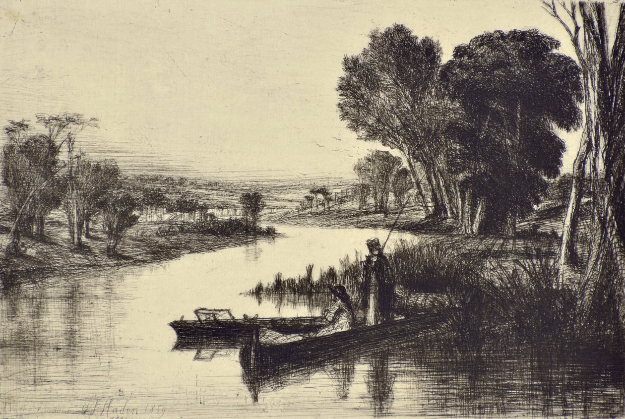 Thames Fishermen No.1 od Francis Seymour Haden