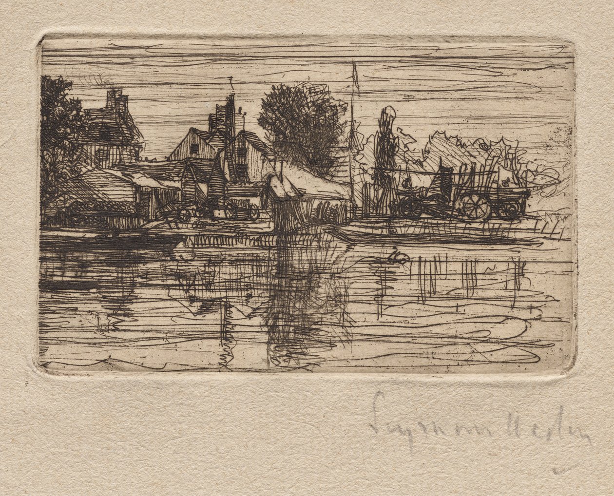 Thames Side od Francis Seymour Haden