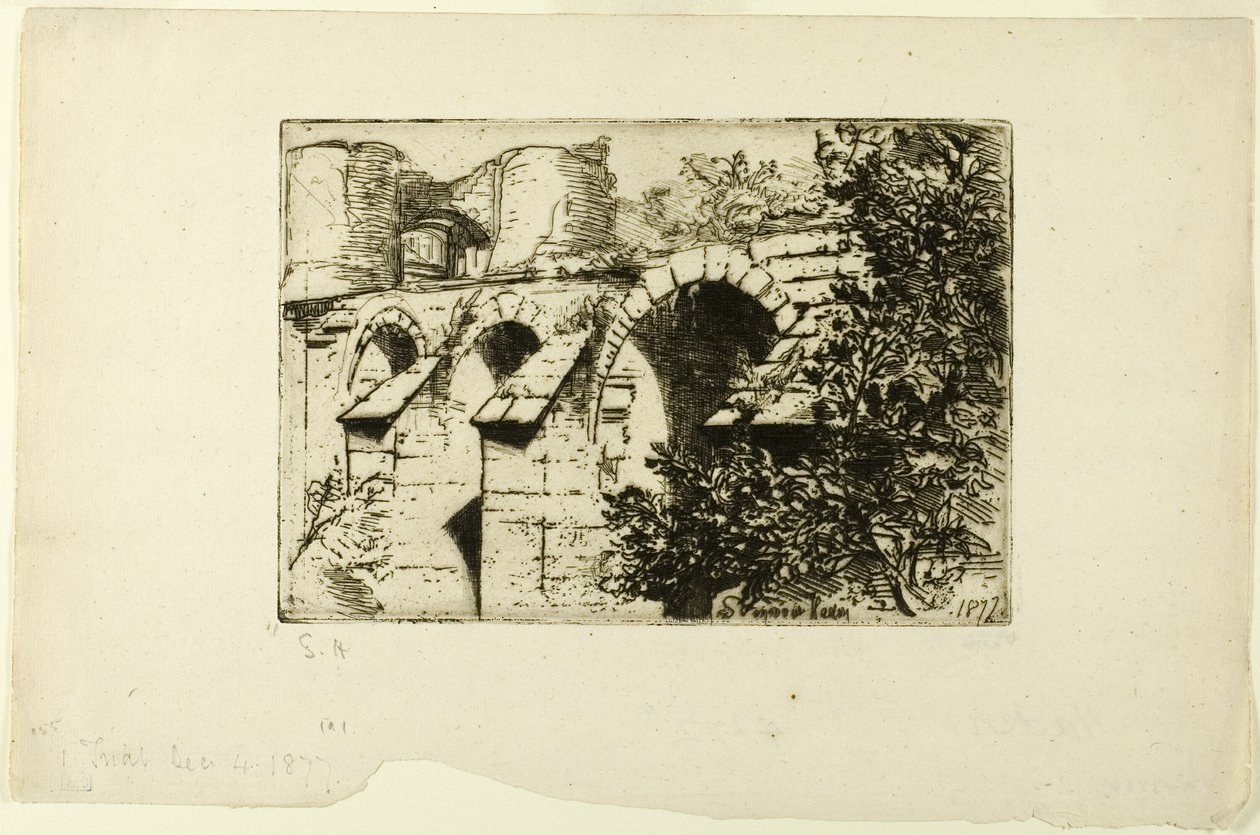 Hradní most od Francis Seymour Haden