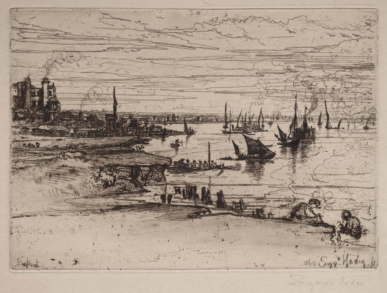 The Inn, Purfleet od Francis Seymour Haden