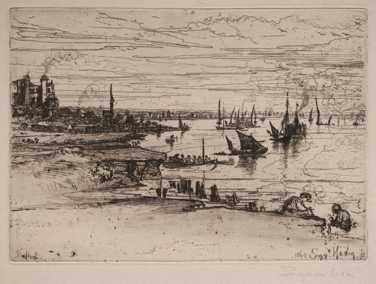 The Inn, Purfleet, 1869. od Francis Seymour Haden