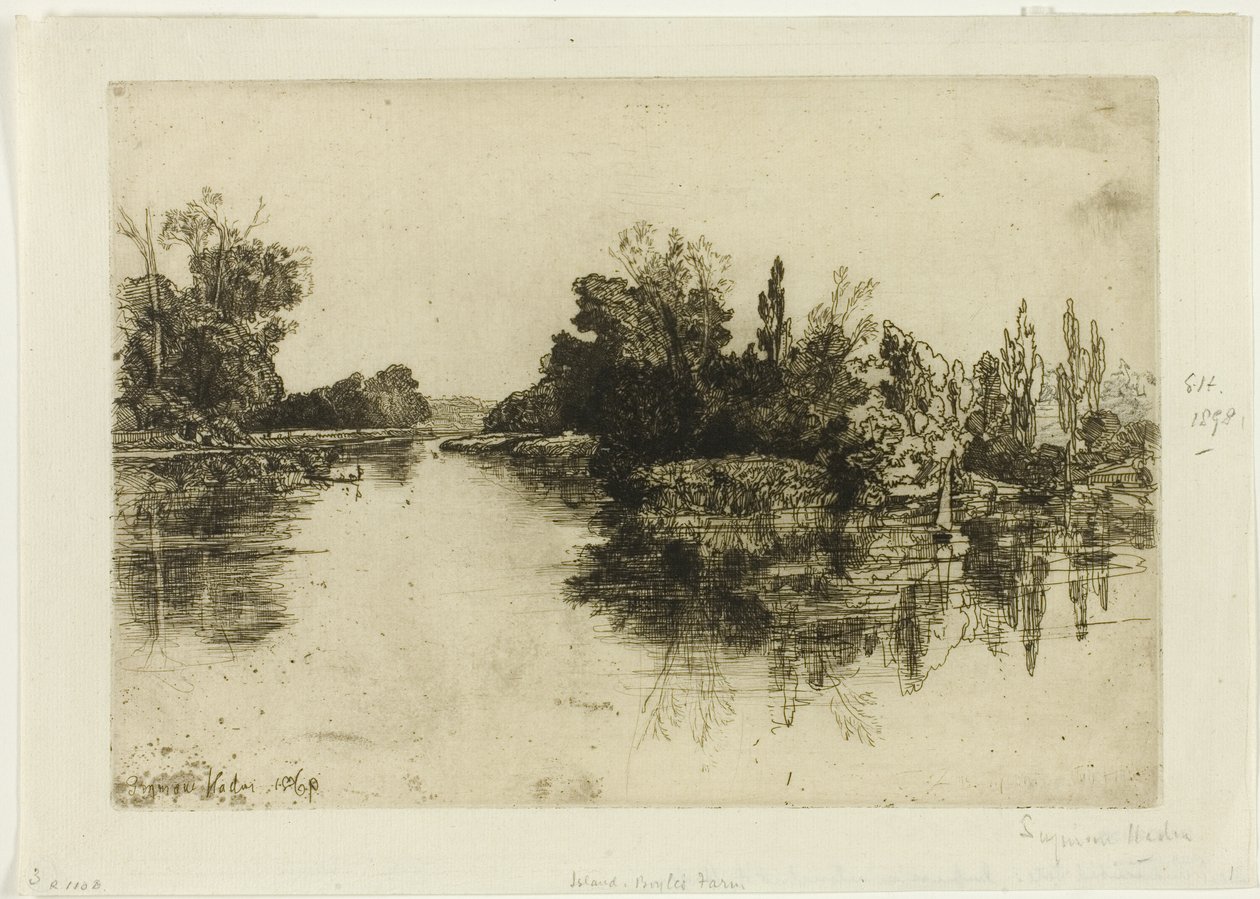 Ostrov, Boylesova farma od Francis Seymour Haden