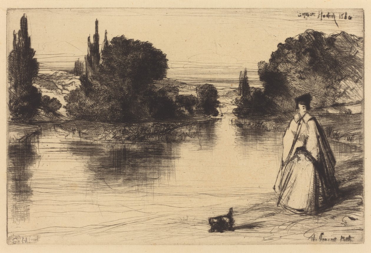 Tažná cesta od Francis Seymour Haden