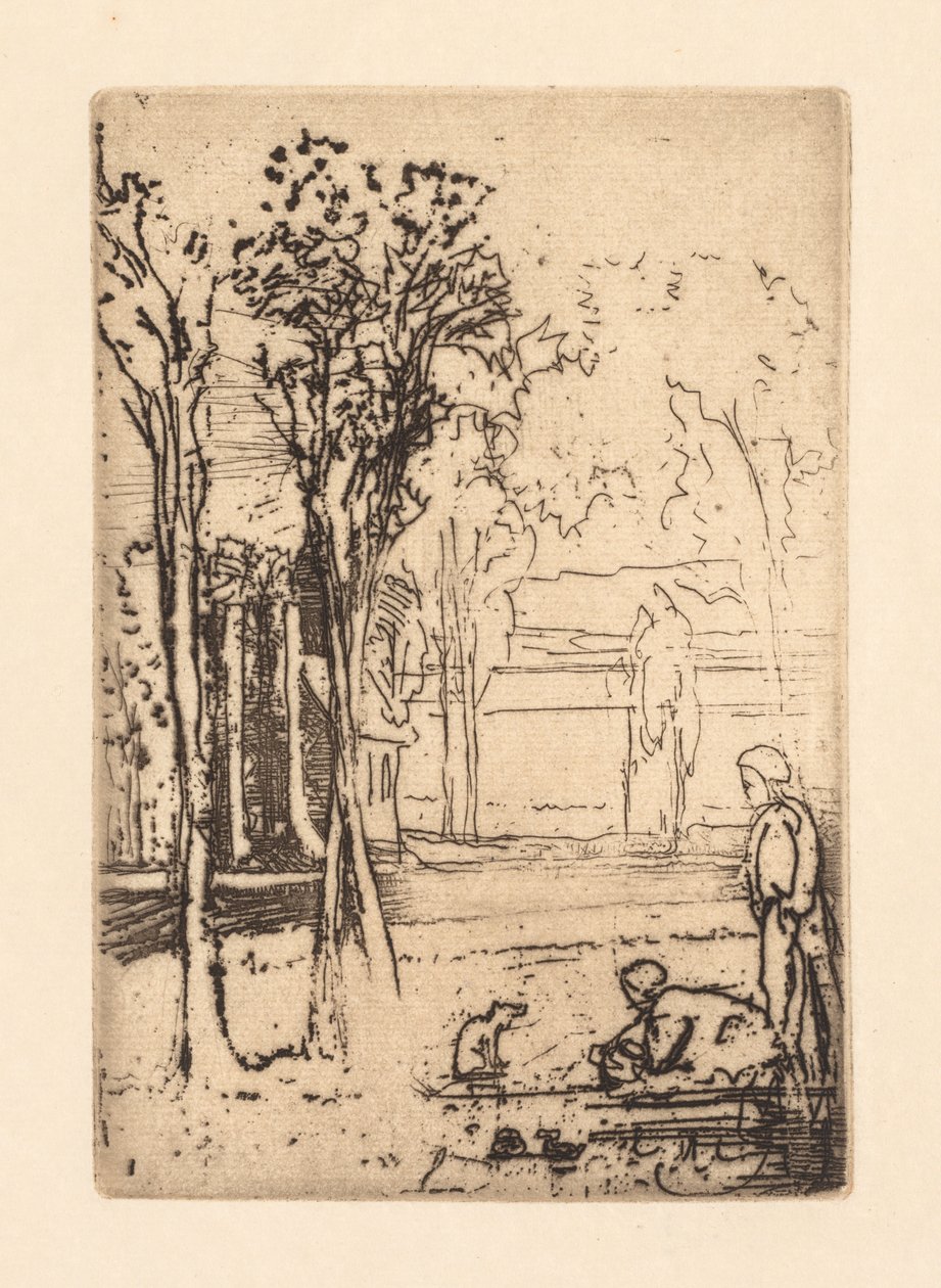 Třístromová farma, 1879. od Francis Seymour Haden