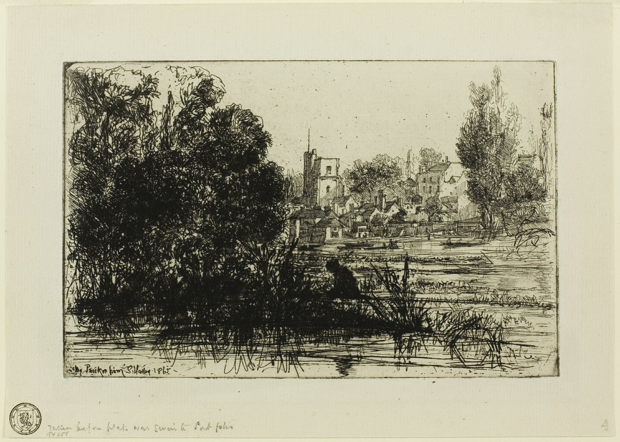 Kostel Twickenham od Francis Seymour Haden