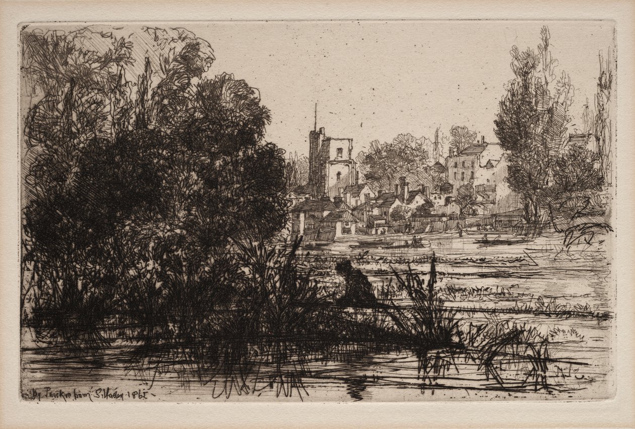 Kostel Twickenham od Francis Seymour Haden