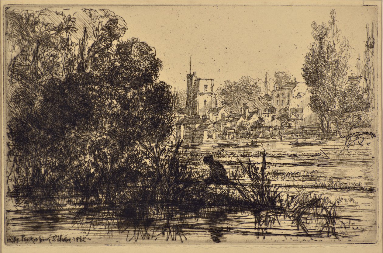 Kostel Twickenham od Francis Seymour Haden