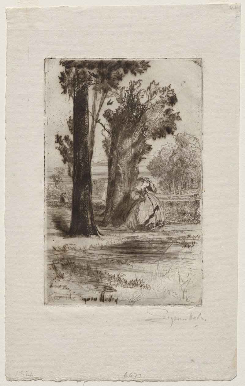 Fara v Sonningu od Francis Seymour Haden