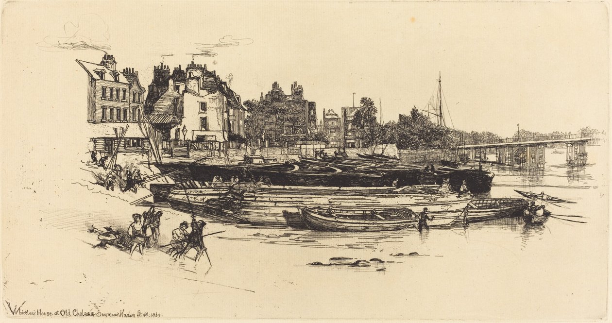 Whistlerův dům, Old Chelsea od Francis Seymour Haden