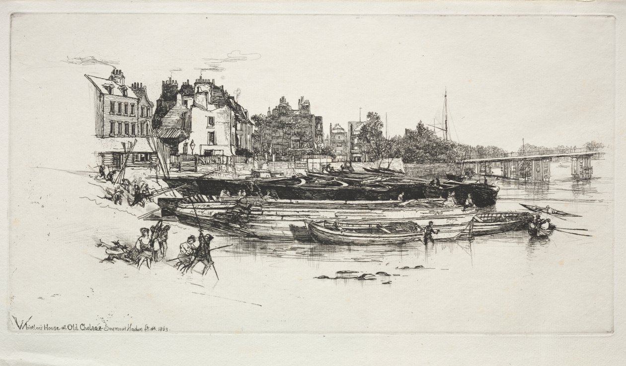 Whistlerův dům, Old Chelsea od Francis Seymour Haden