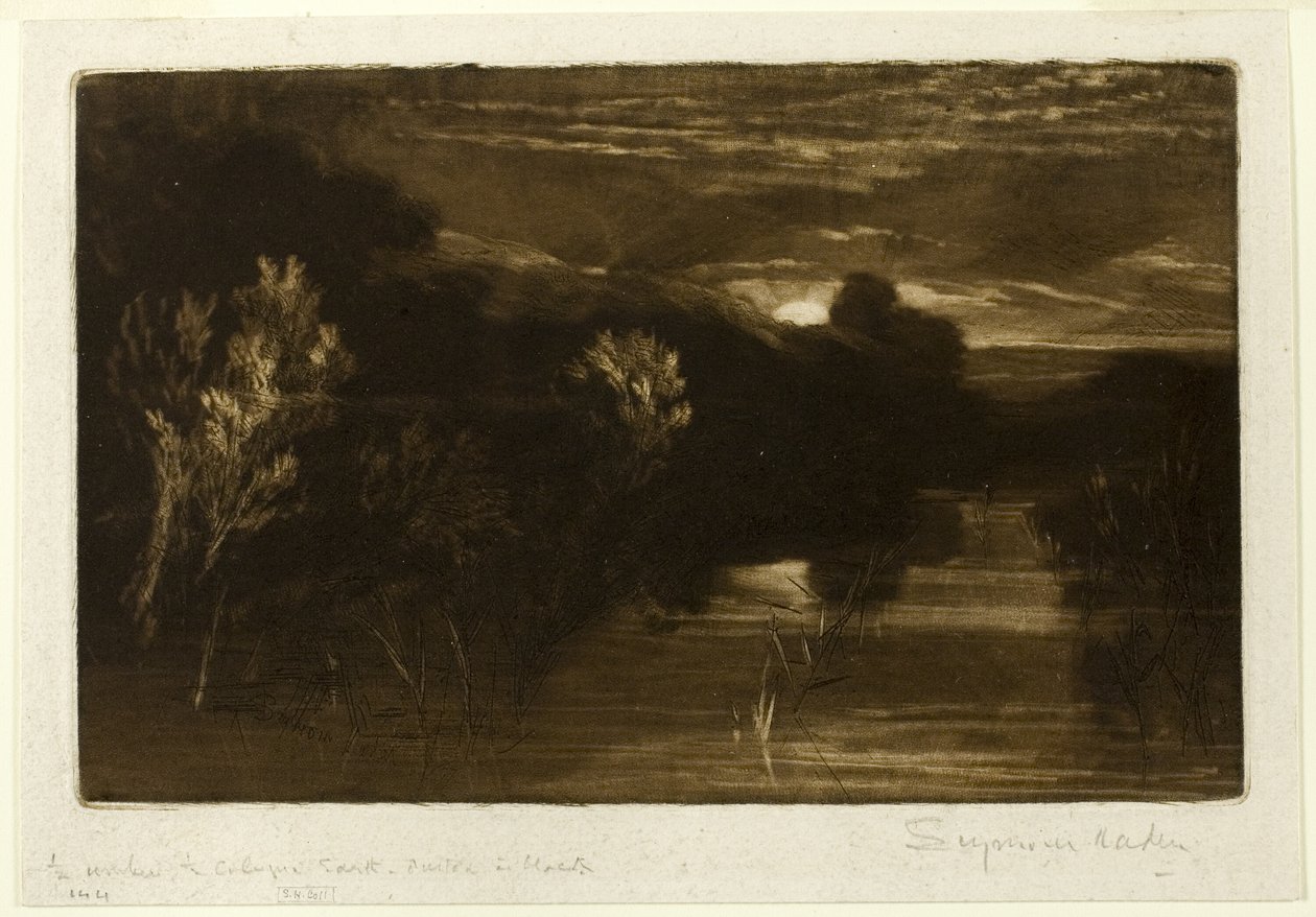 Kanál Winchelsea od Francis Seymour Haden