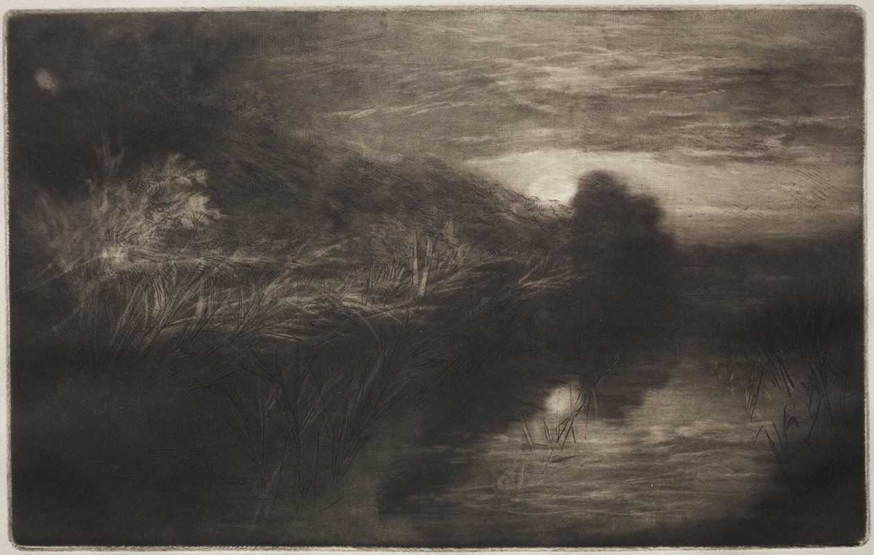 Winchelsea Canal, 1877. od Francis Seymour Haden