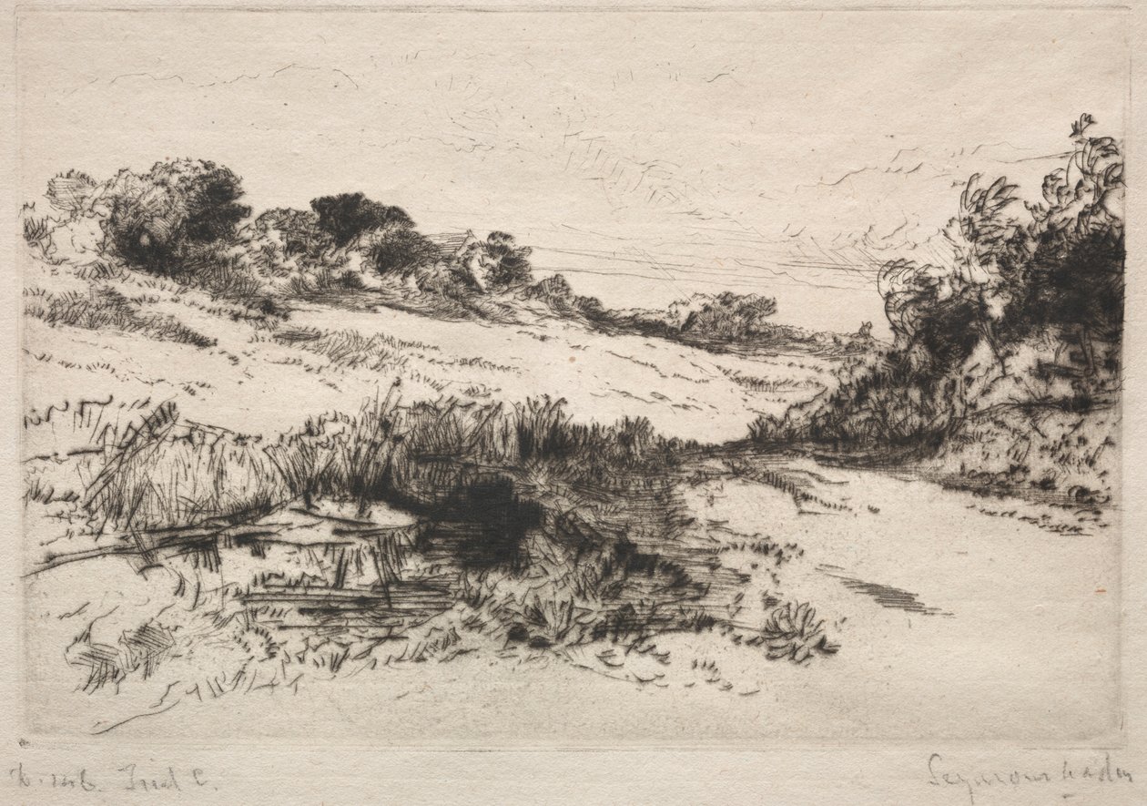 Windmill Hill, č. 1 od Francis Seymour Haden