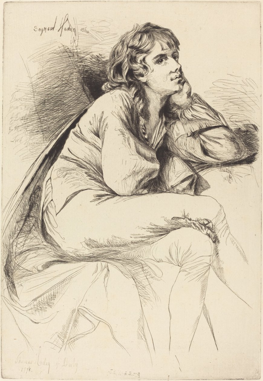 Thomas Haden z Derby od Francis Seymour Haden after Joseph Wright