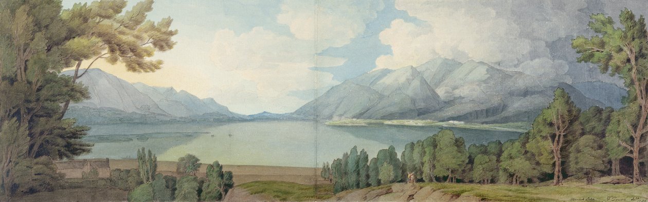 Derwentwater z jihu od Francis Towne
