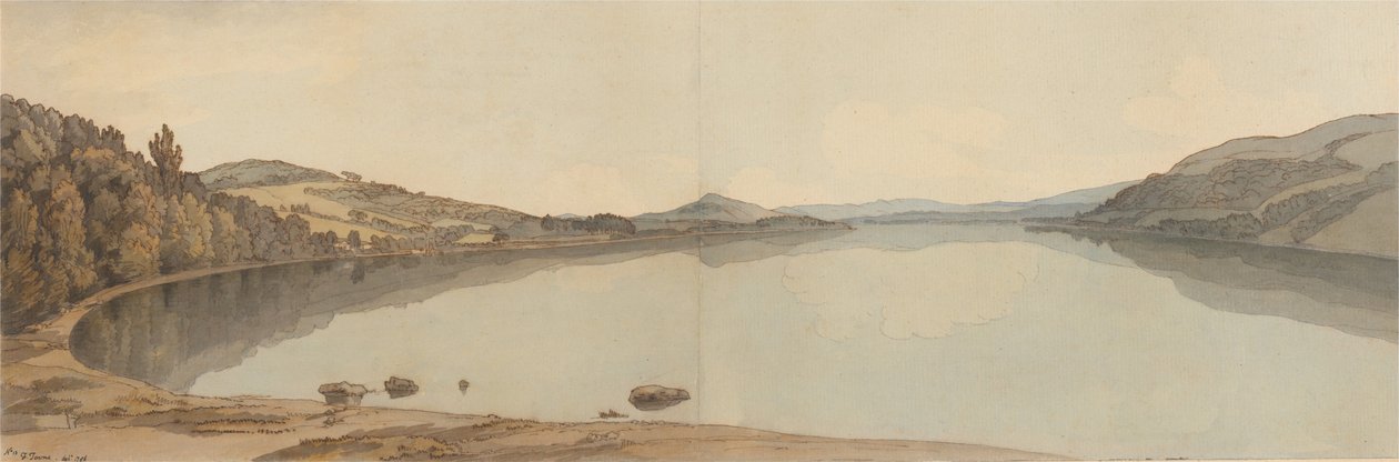 Jezero Windermere od Francis Towne