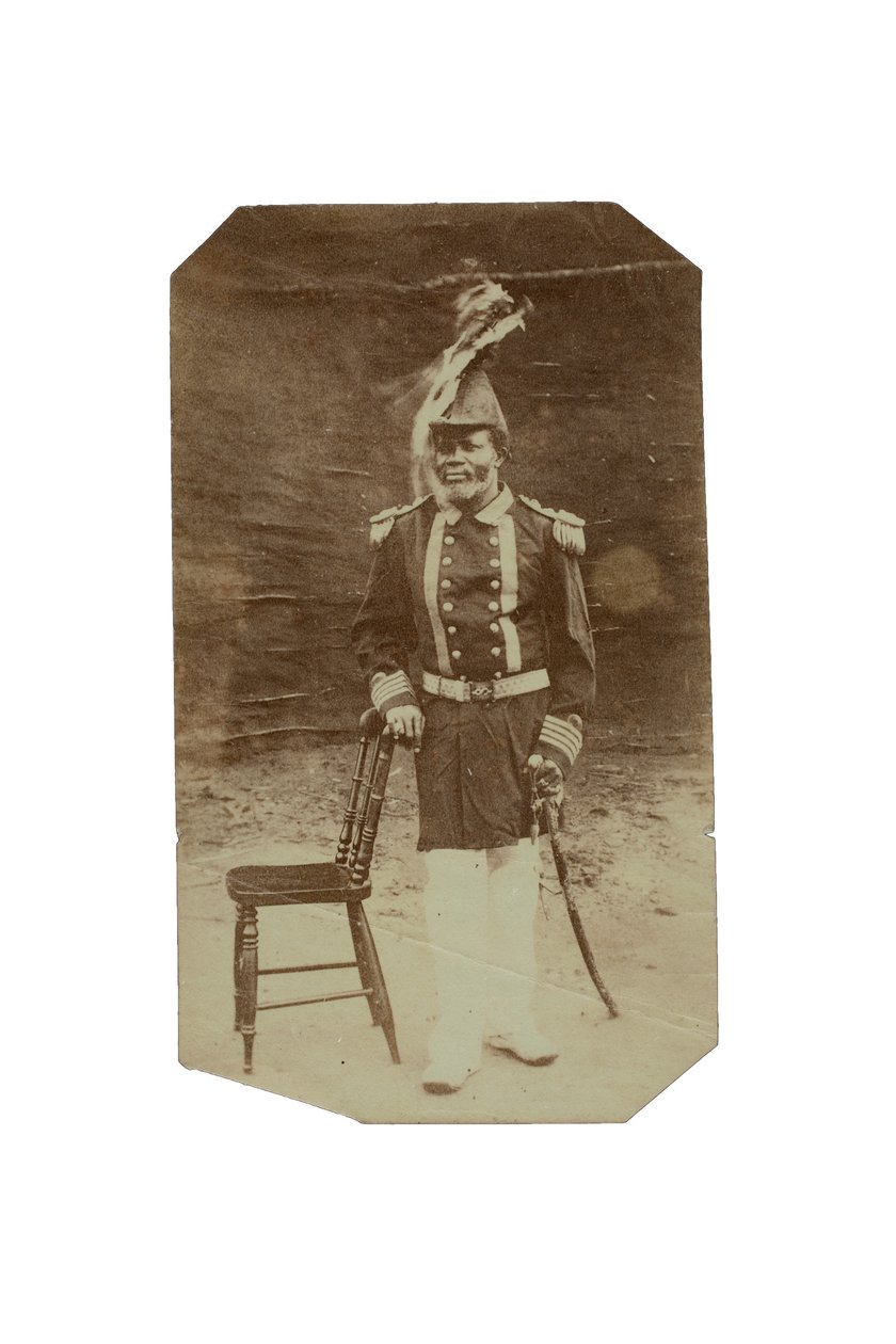 King Jack of Turtle Cove, Gabon, kolem roku 1875 (tisk alba) od Francis W. Joaque