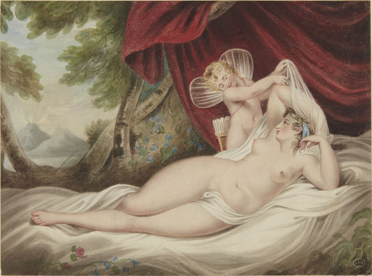 Amor odhaluje Venuši od Francis Wheatley