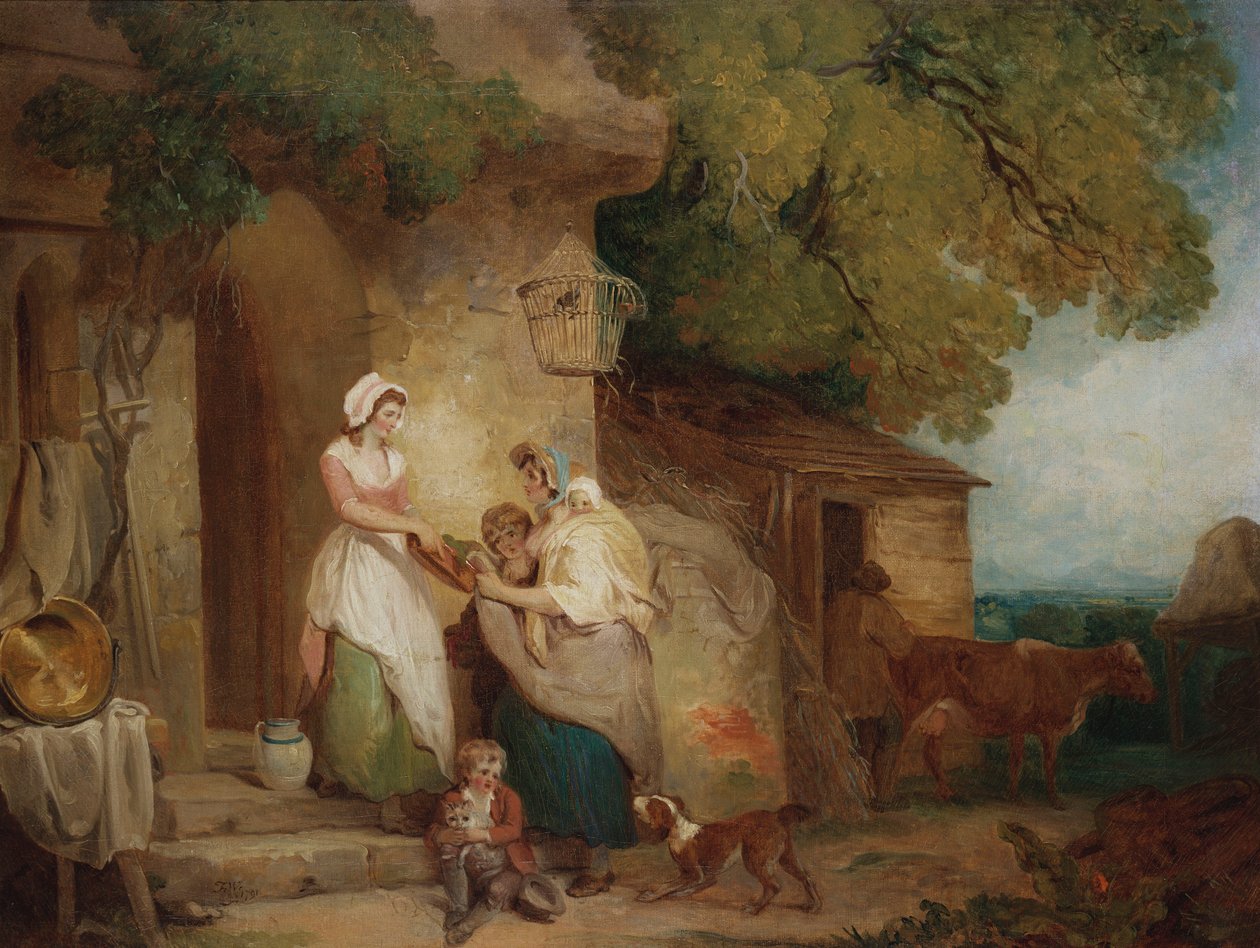 Rustikální benevolence, 1791 od Francis Wheatley